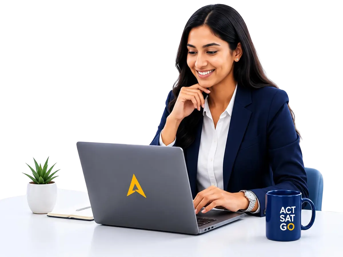 Education counsellor working with ACT SAT GO
